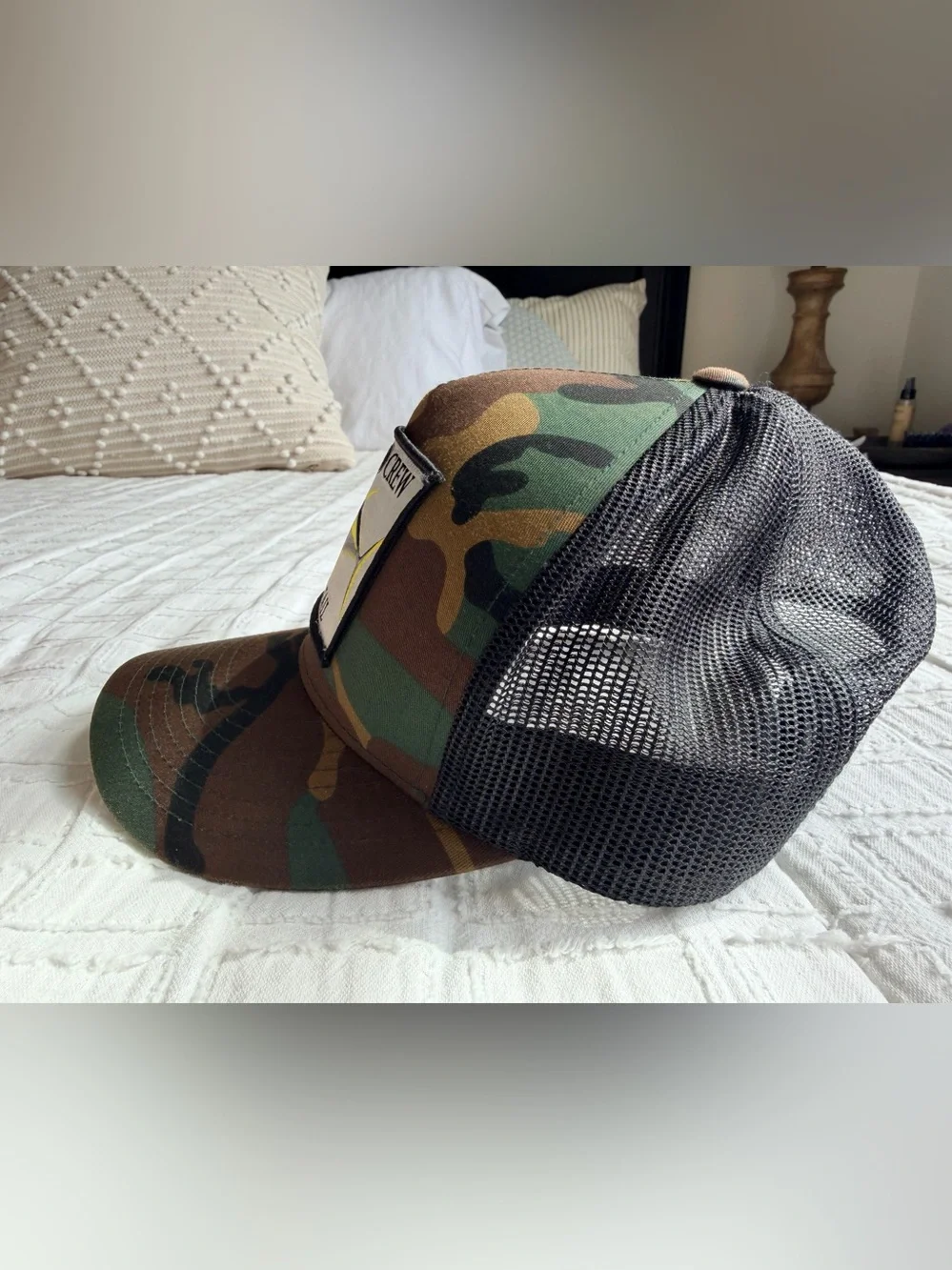 Salty Crew Chasing Tail Camo Tuna Trucker Hat Unisex